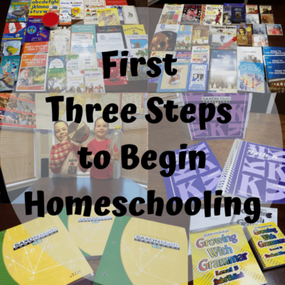 first three steps to begin homeschooling